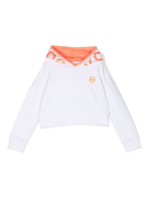 Michael Kors Kids - cotton logo-print hoodie