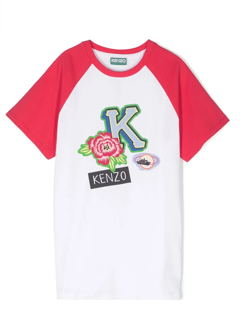 

Kenzo Kids graphic print cotton T-shirt - White