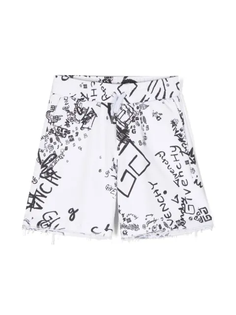 Givenchy Kids shorts deportivos con logo estampado