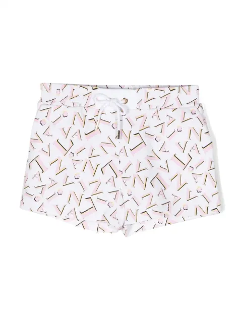 Lanvin Enfant logo-print drawstring shorts