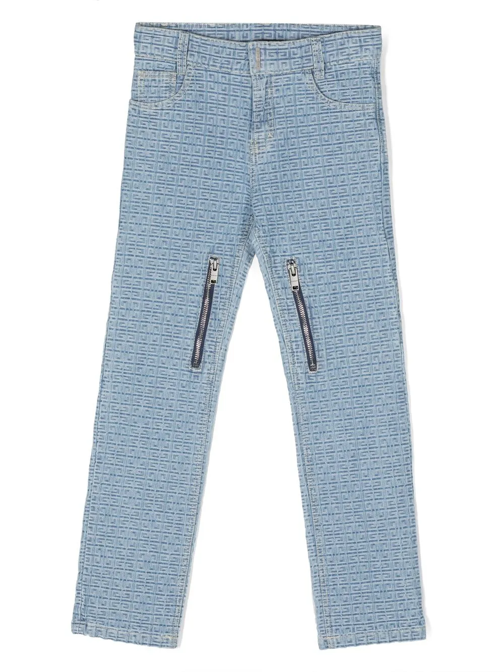 

Givenchy Kids zip-pockets monogram jeans - Blue