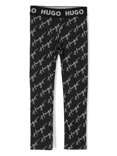 HUGO KIDS leggins con logo estampado