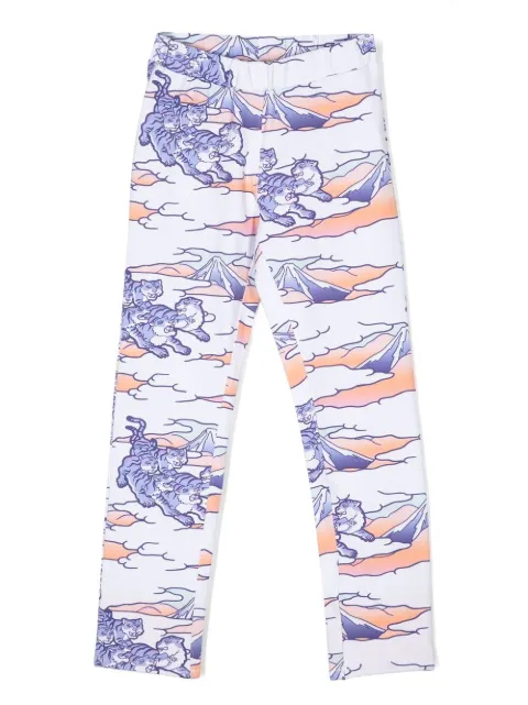 Kenzo Kids all-over graphic-print leggings 