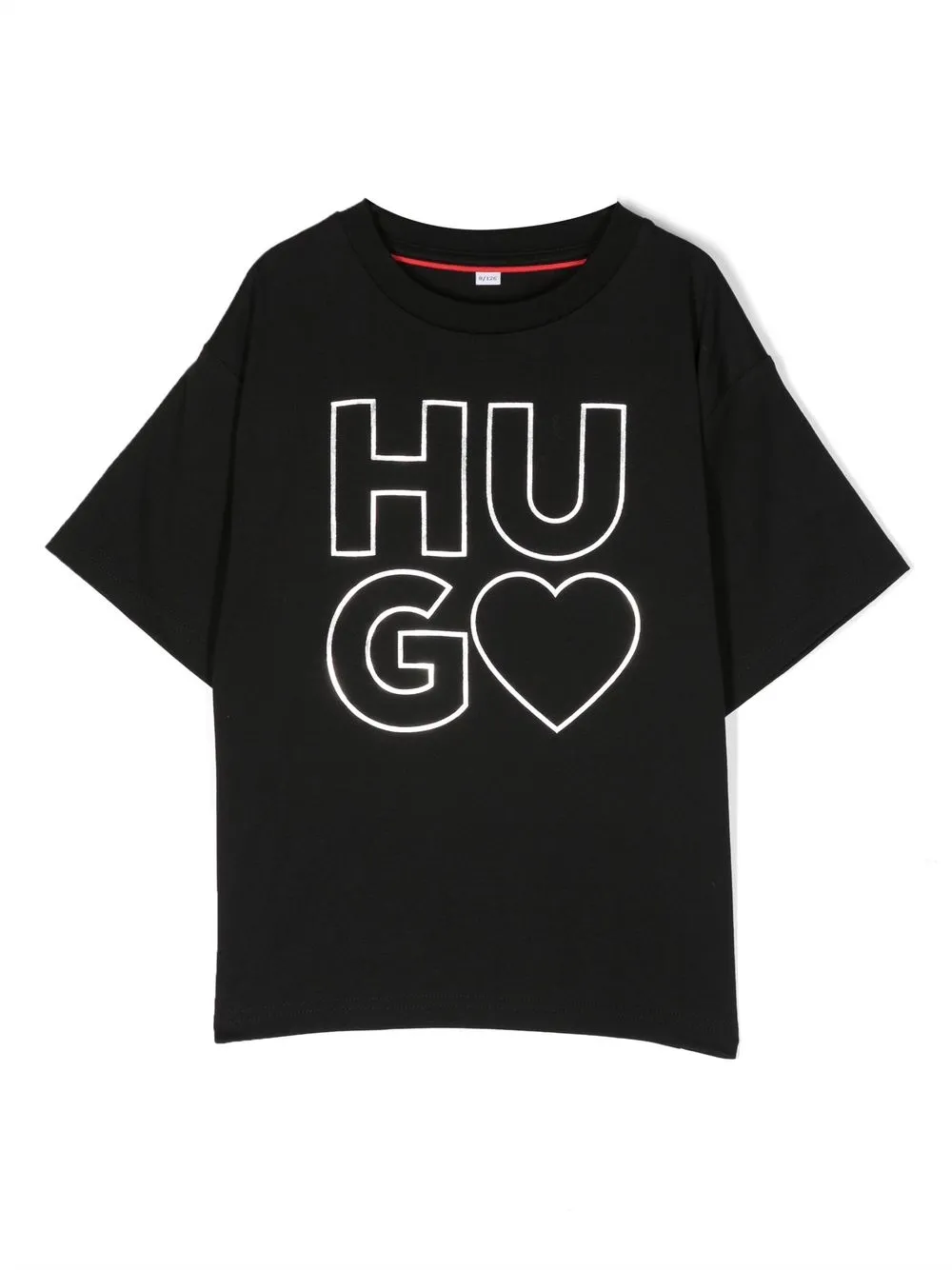 

HUGO KIDS playera manga corta con logo estampado - Negro