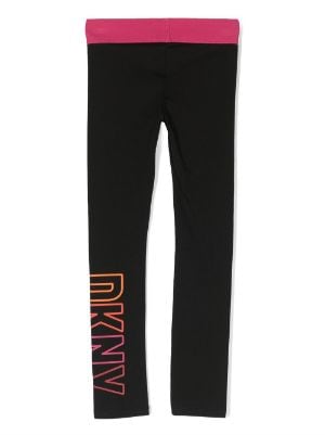 Dkny Kids Iridescent logo-print Leggings - Farfetch