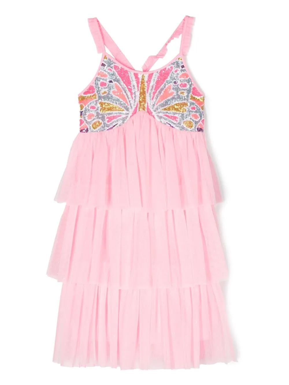 

Billieblush sequin-embellished tiered dress - Pink