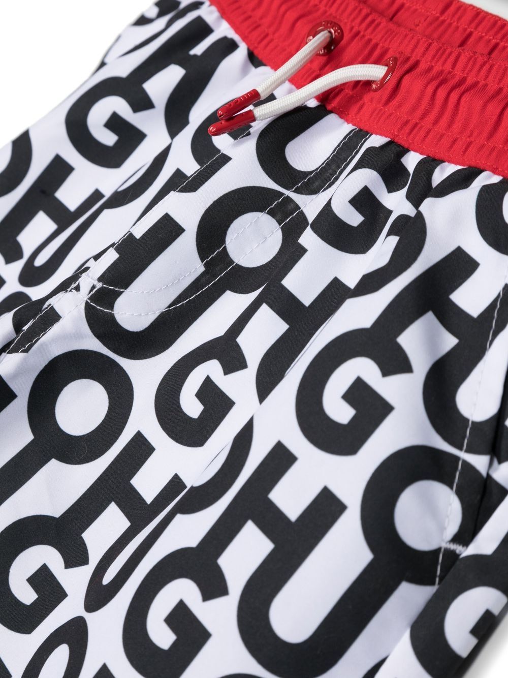 HUGO KIDS Zwembroek met logoprint - Zwart