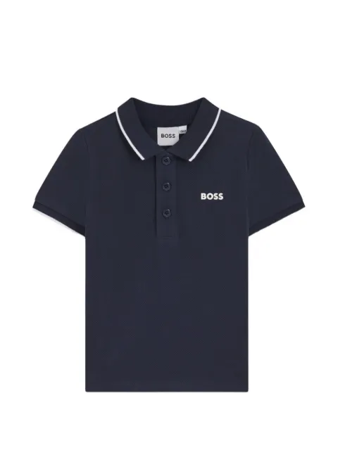 BOSS Kidswear cotton polo shirt
