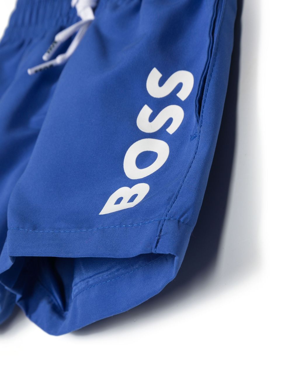 BOSS Kidswear Zwembroek met logoprint - Blauw