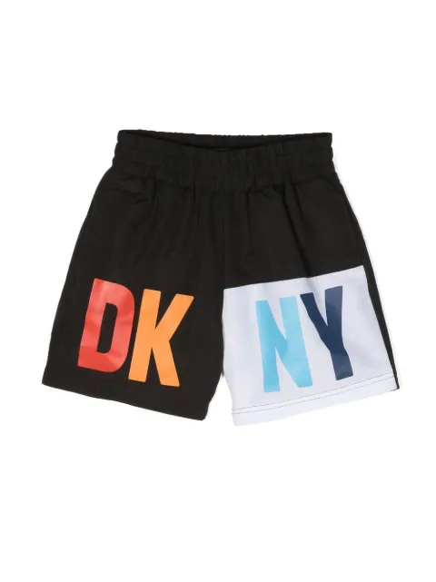 Dkny Kids logo-print swim shorts