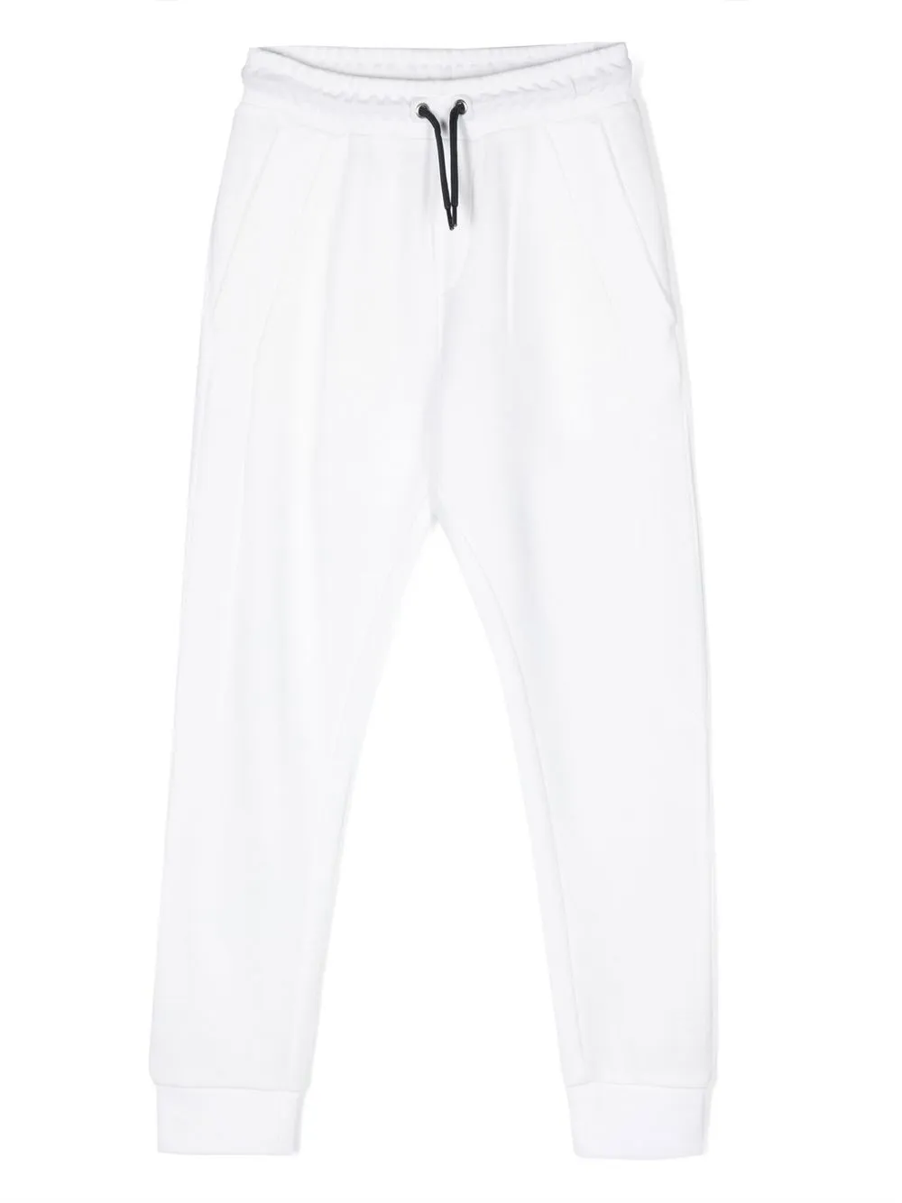 

BOSS Kidswear logo-patch track pants - White