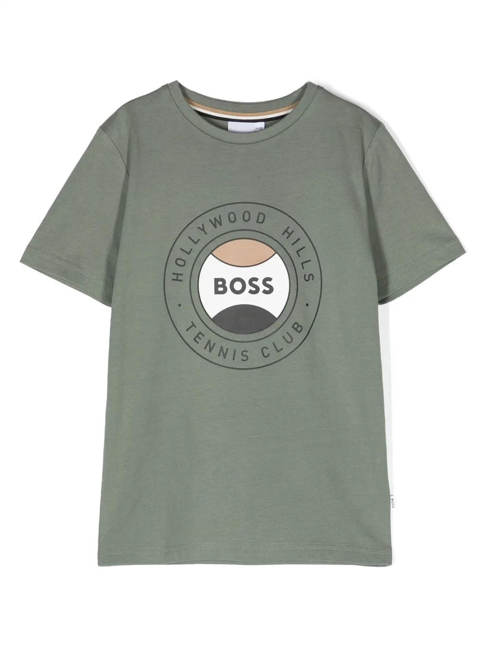 

BOSS Kidswear logo-print T-shirt - Green