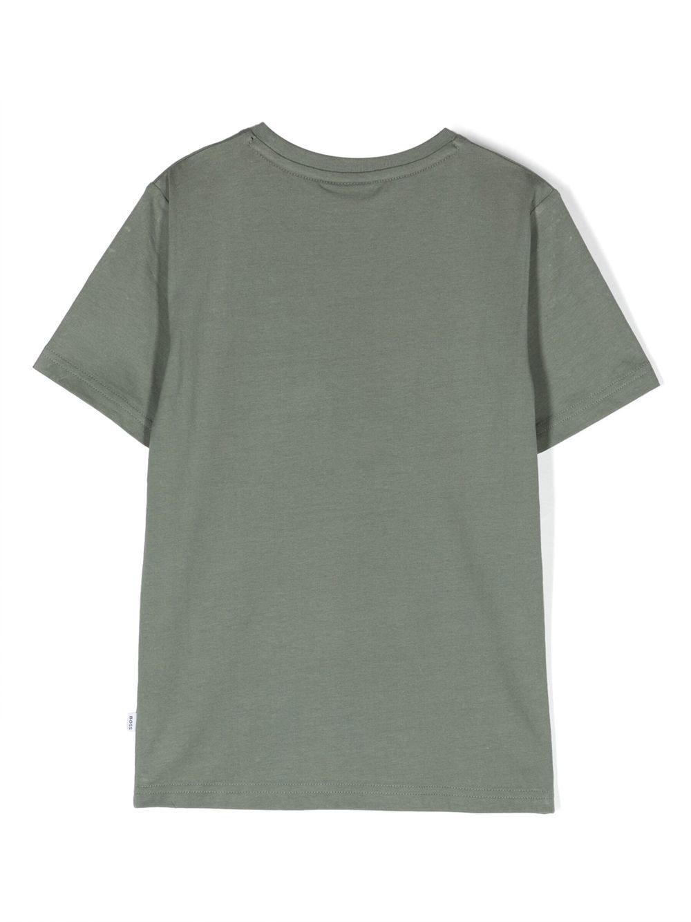 BOSS Kidswear T-shirt met logoprint - Groen