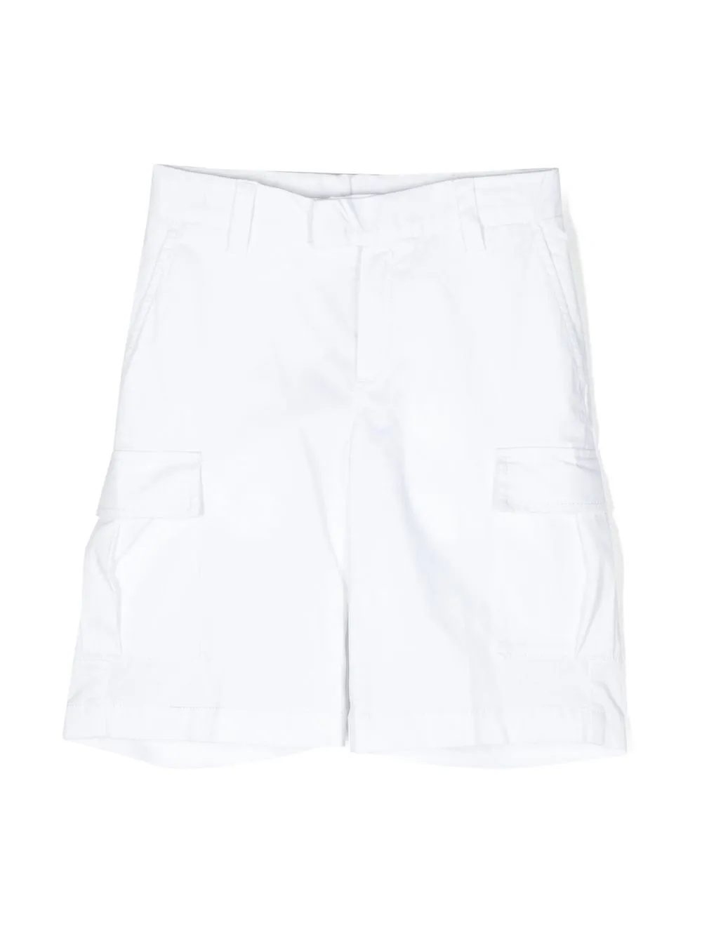 

BOSS Kidswear logo-detail cargo shorts - White