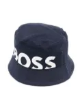 BOSS Kidswear logo-print bucket hat - Blue