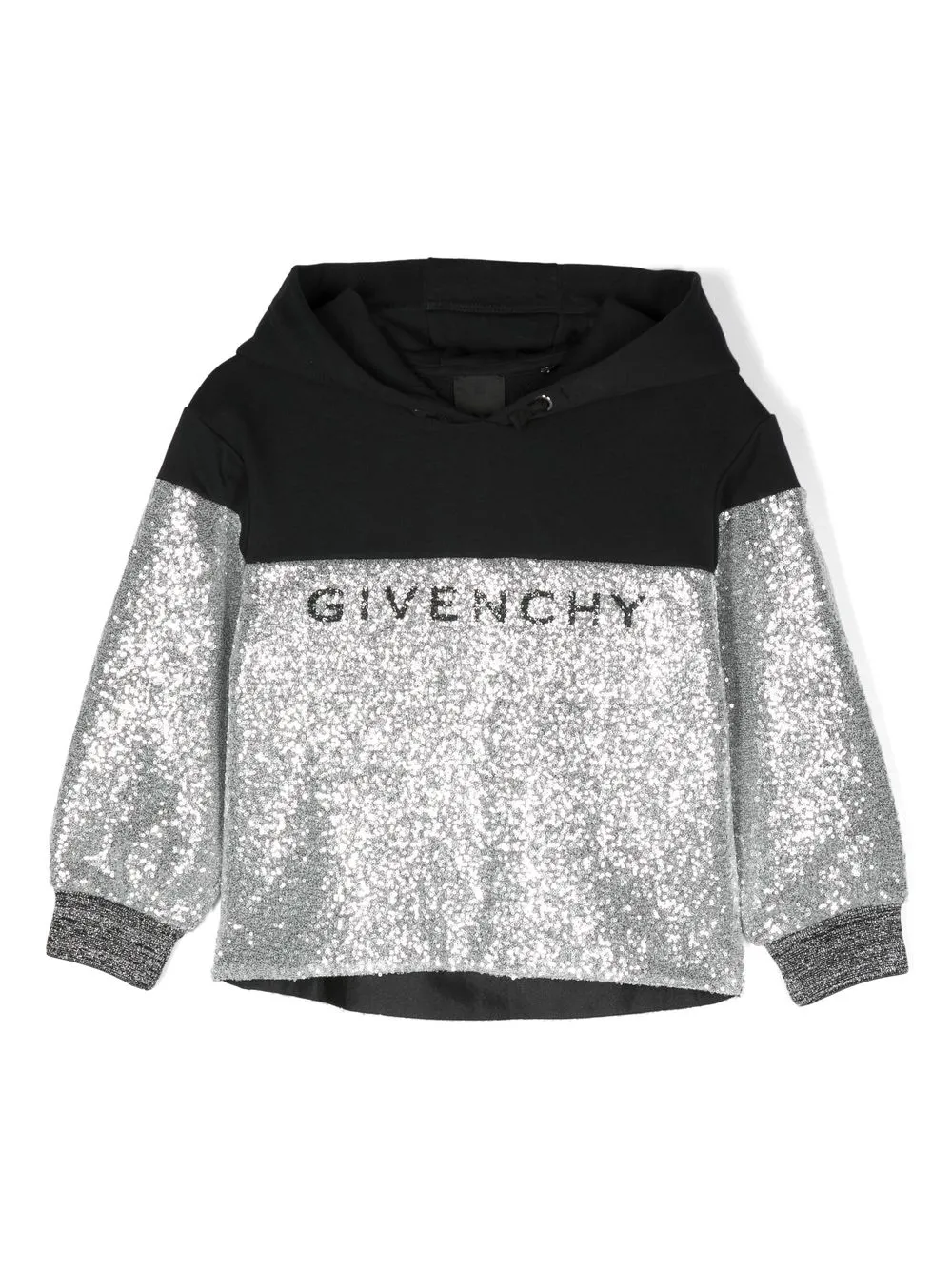 

Givenchy Kids sequin hooded sweatshirt - Black
