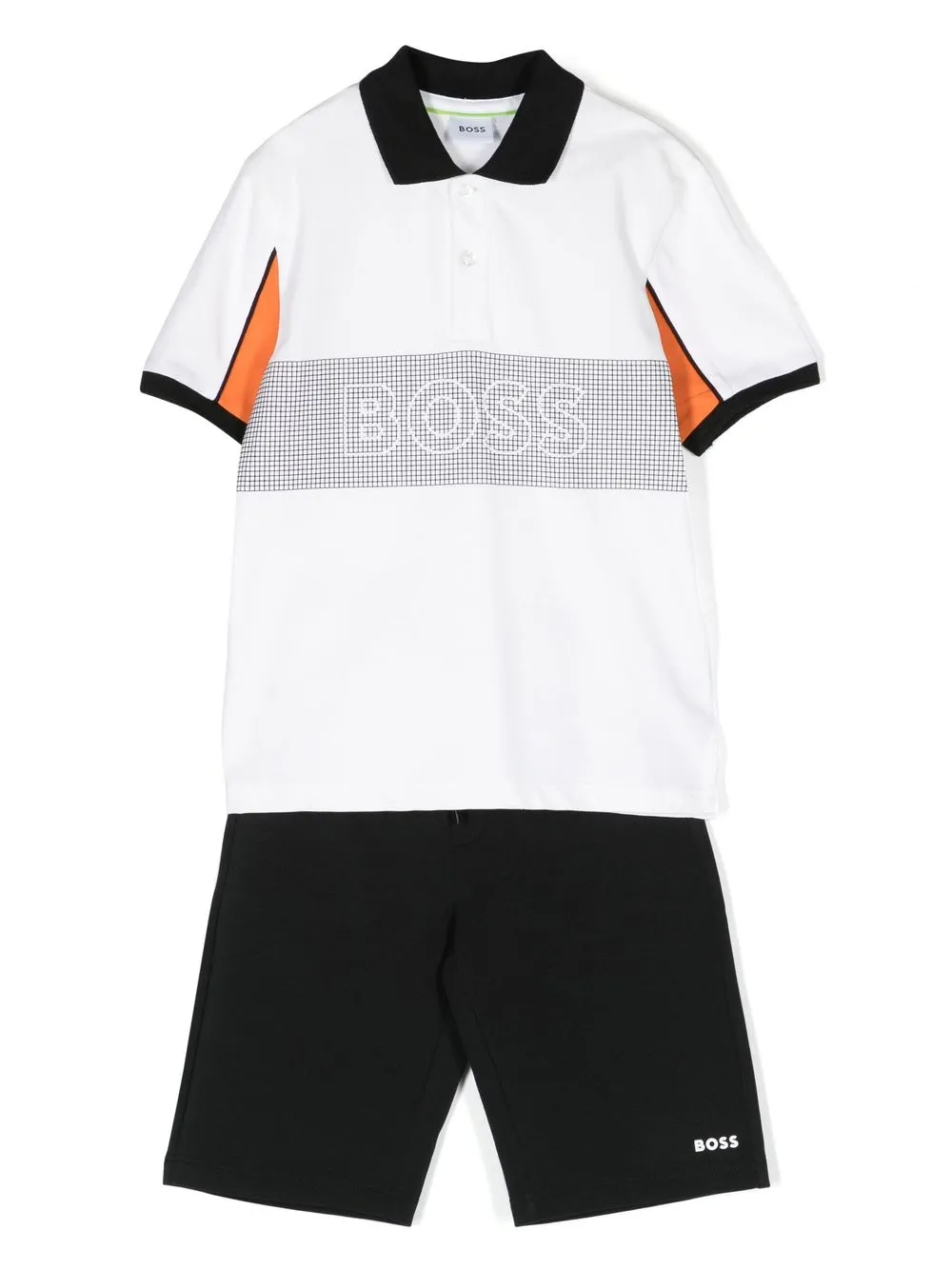 Bosswear Kids' Logo-print Tracksuit Set In White