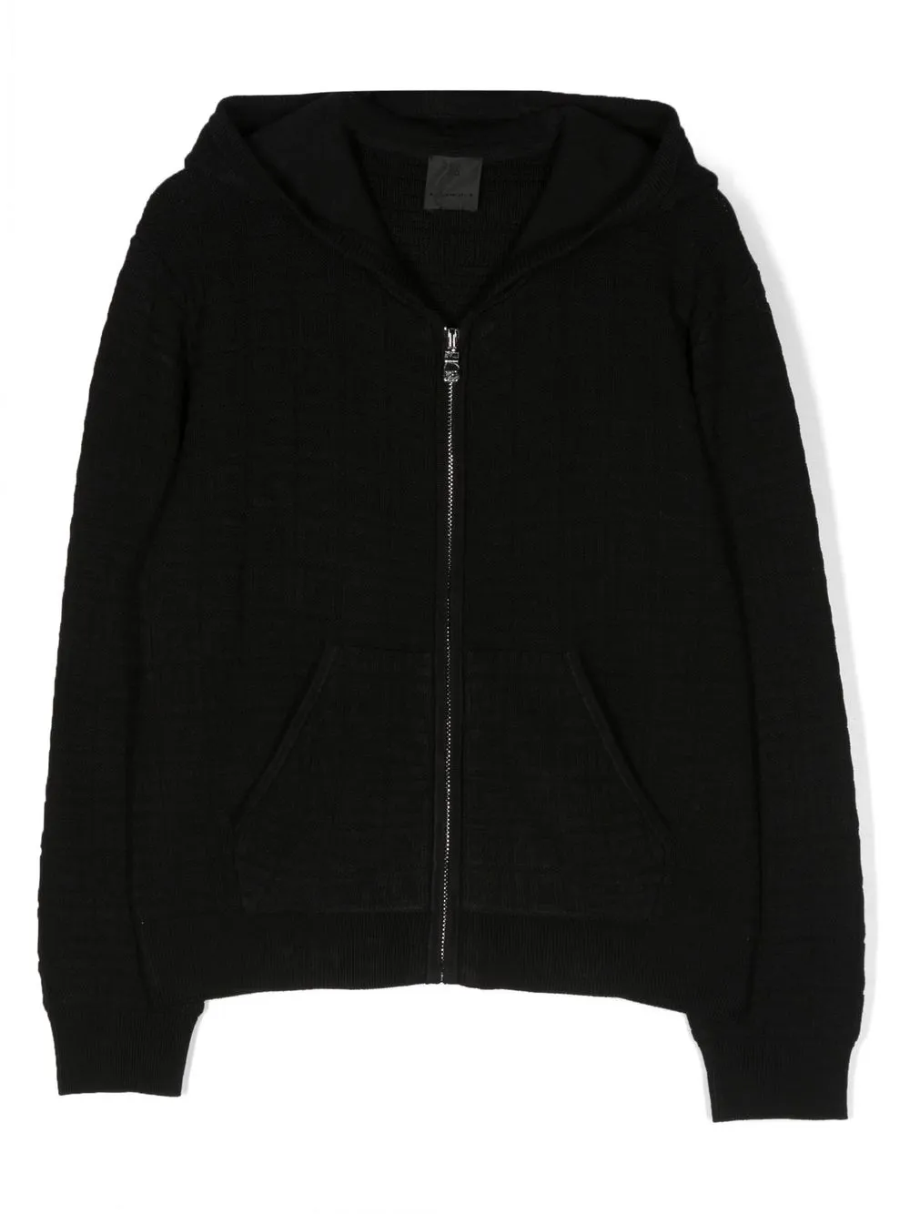 

Givenchy Kids hoodie tejida con logo 4G bordado - Negro
