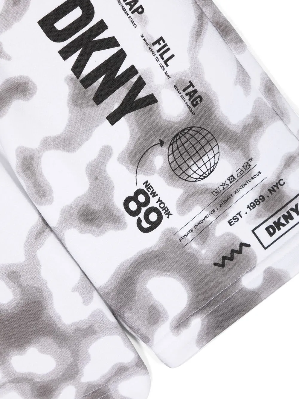 Dkny Logo-print Bermuda Shorts In White