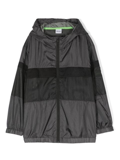 BOSS Kidswear - logo-print hooded jacket