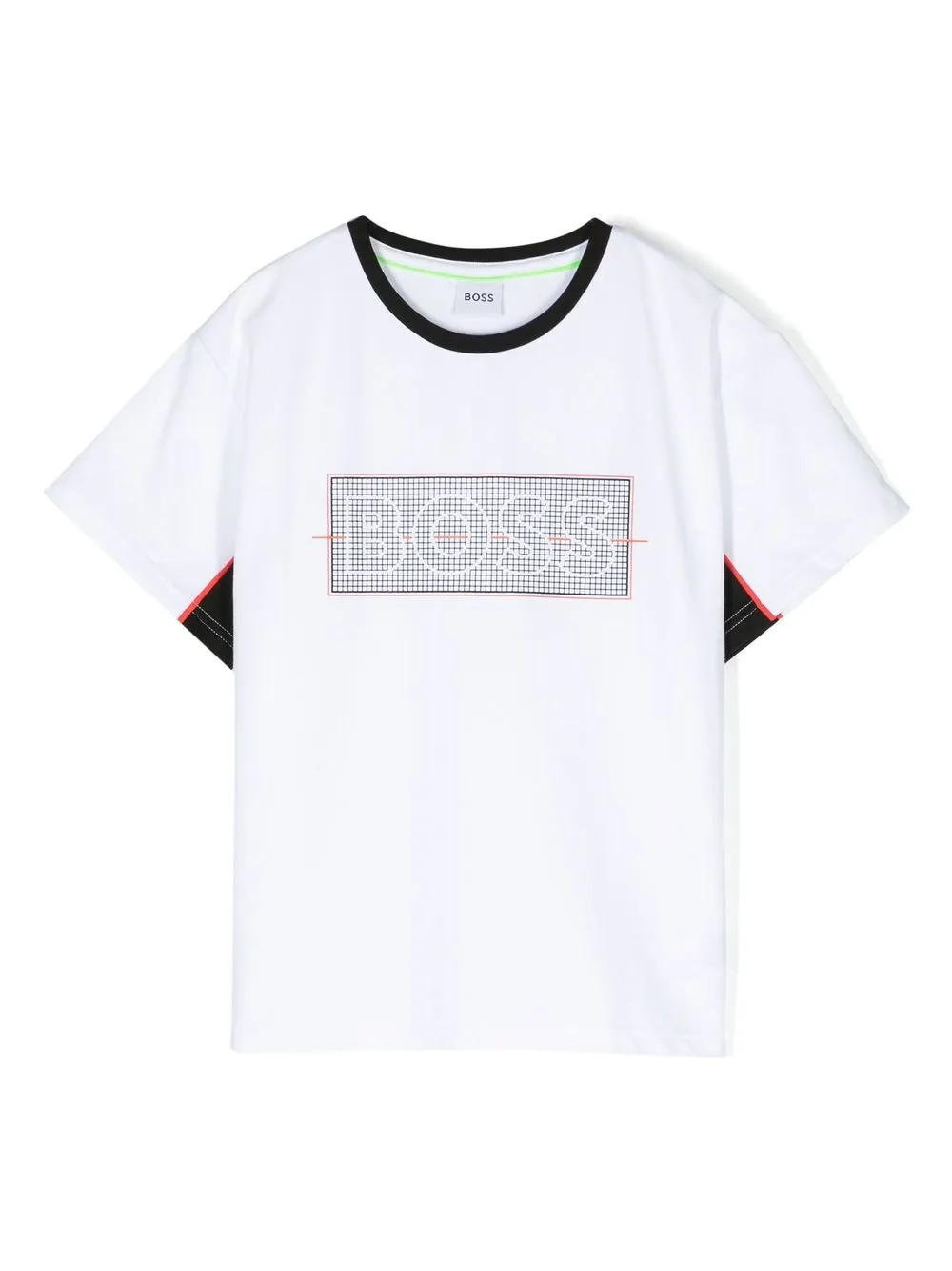 Bosswear Kids' Logo-print T-shirt In White