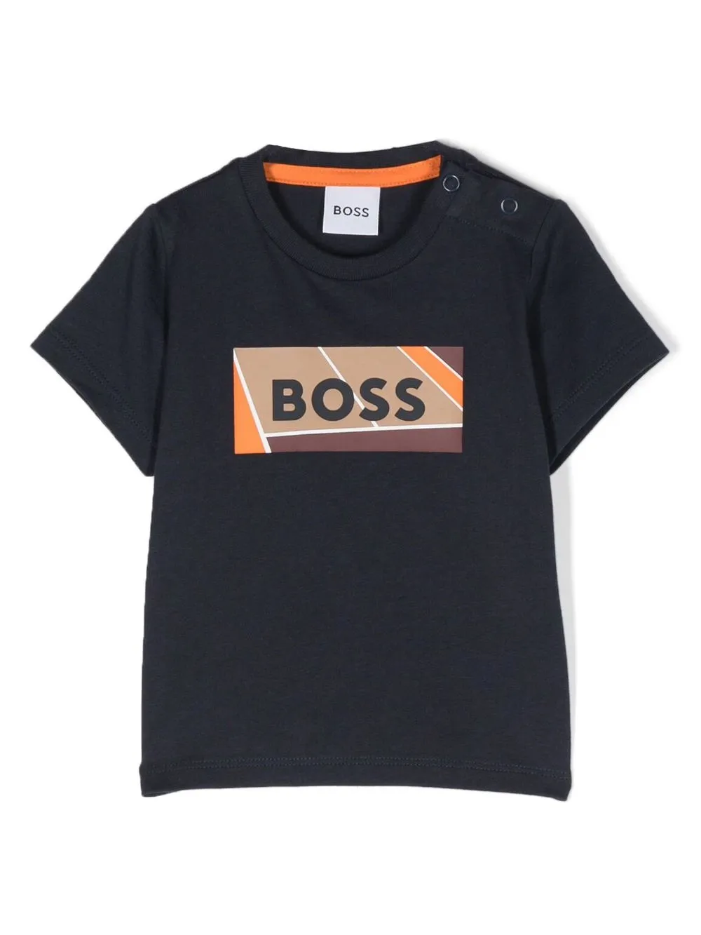 Bosswear Babies' Logo-print T-shirt In Blue