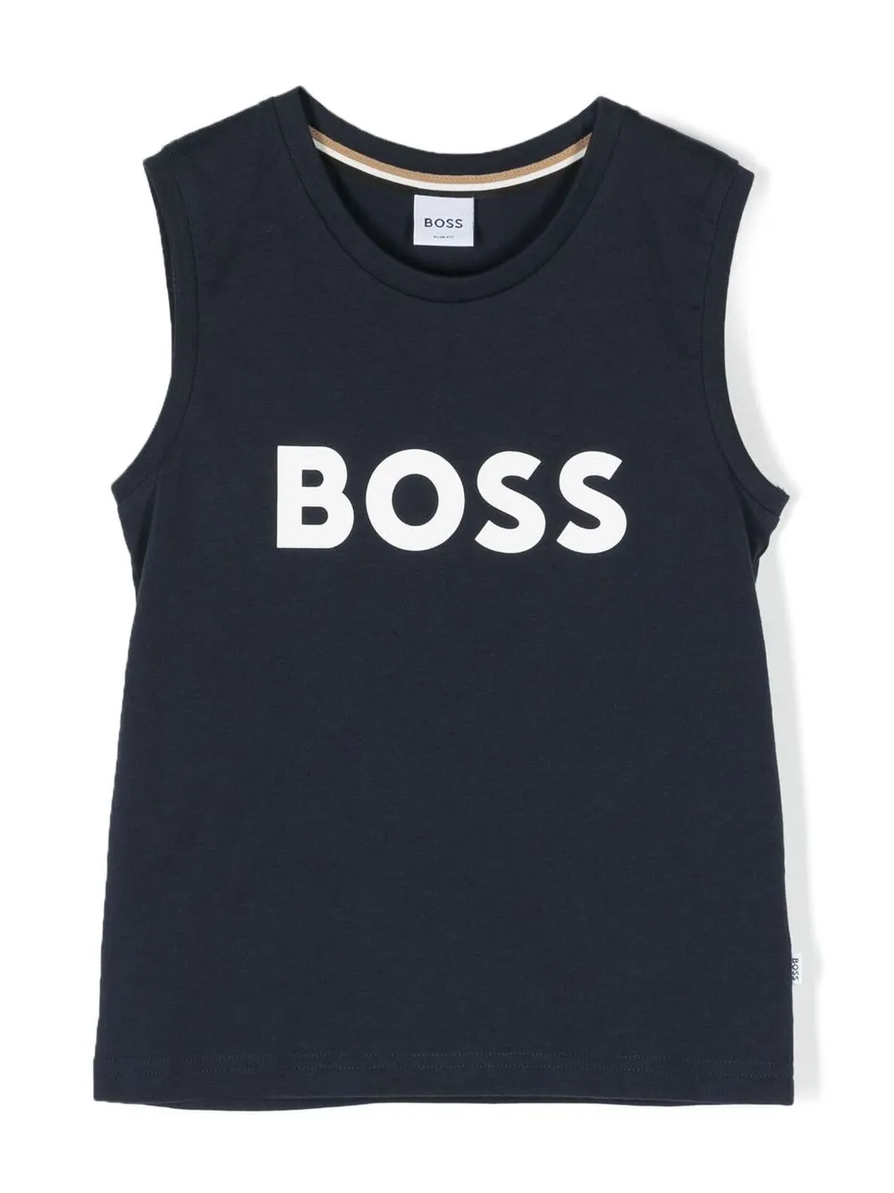 

BOSS Kidswear playera con logo estampado - Azul