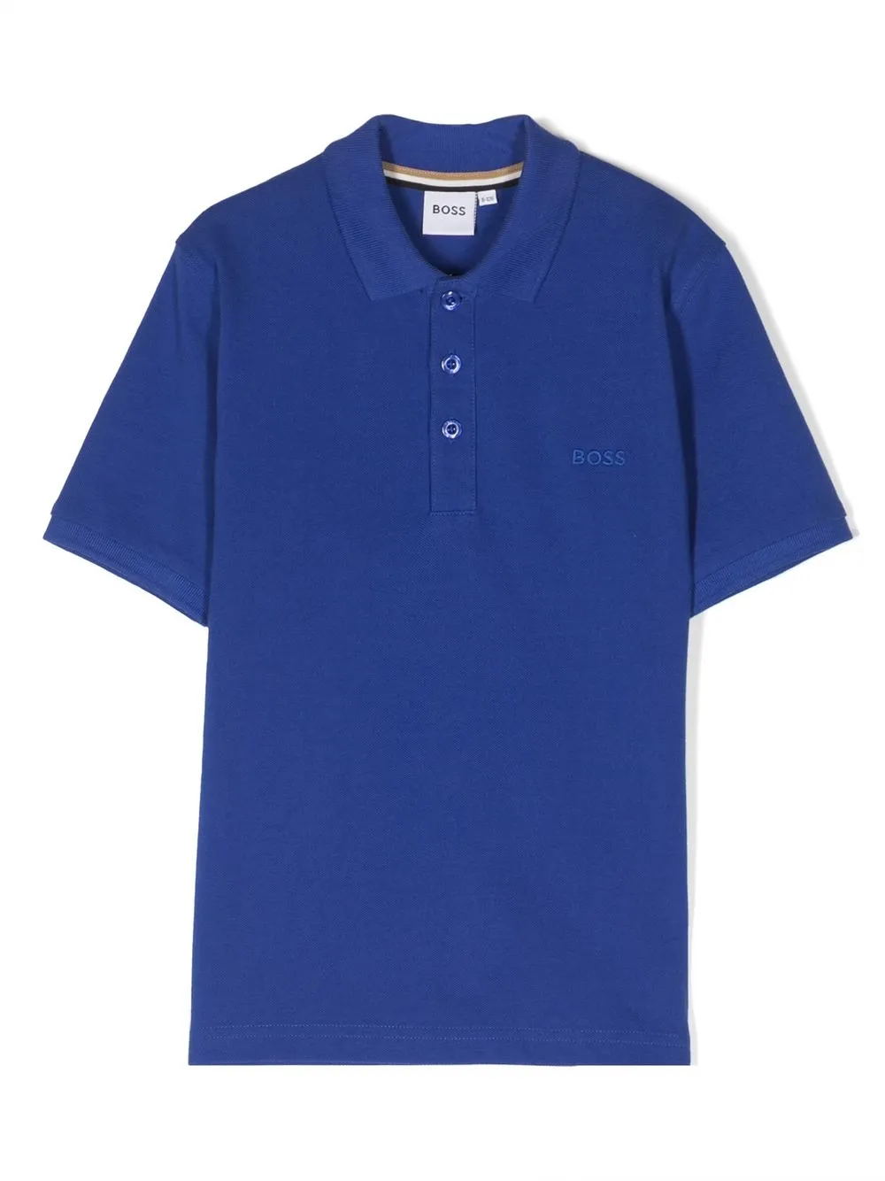 

BOSS Kidswear embroidered-logo polo shirt - Blue