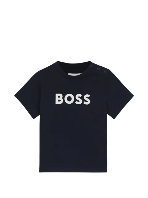 BOSS Kidswear cotton T-shirt with logo print