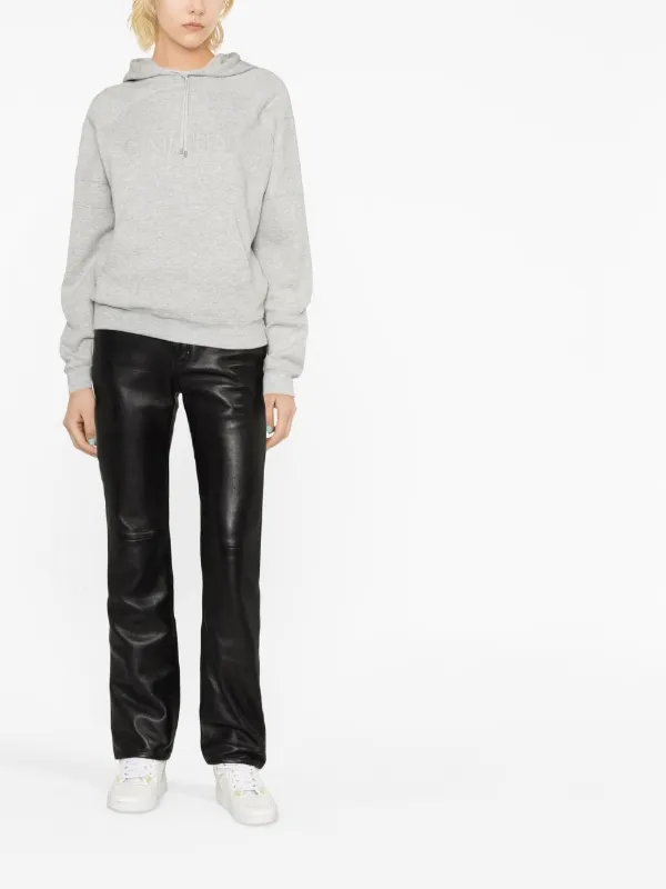 ☆Saint Laurent☆ ロゴ パーカー フーディ グレー Saint Laurent ロゴ パーカー | グレー | FARFETCH JP