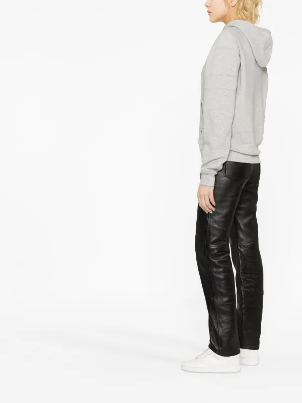 ☆Saint Laurent☆ ロゴ パーカー フーディ グレー Saint Laurent ロゴ パーカー | グレー | FARFETCH JP