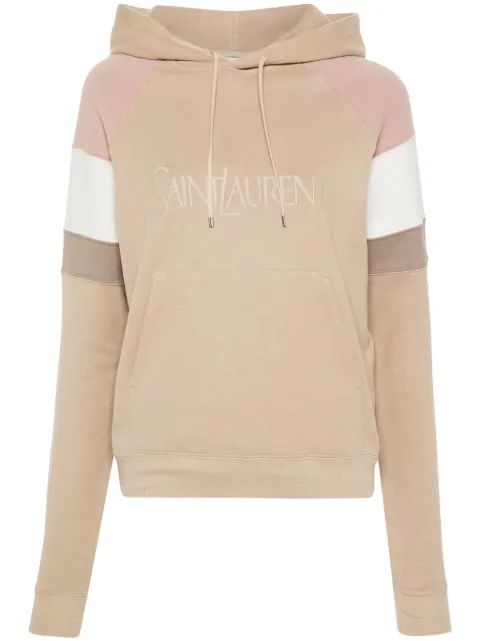 Saint Laurent hoodie con logo bordado