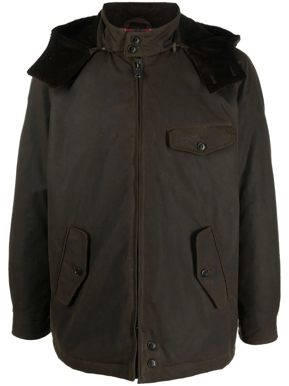 Baracuta Hooded Jacket In Brown