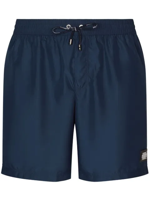 Dolce & Gabbana shorts de playa con etiqueta del logo