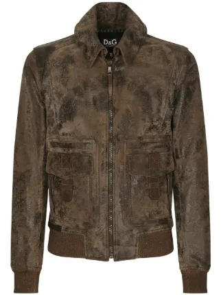 Distressed 2024 suede jacket