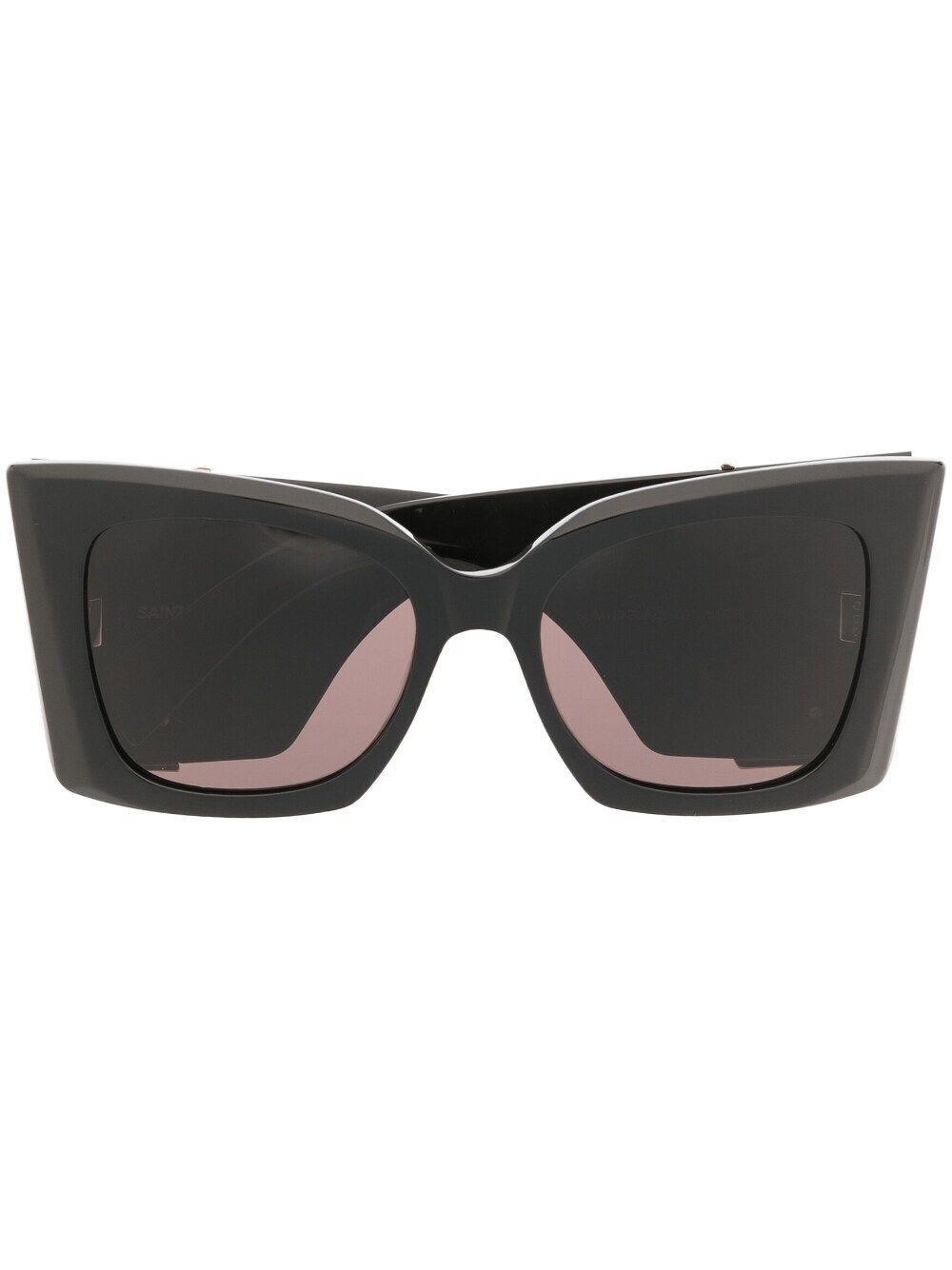 Saint Laurent Square-frame Tinted Sunglasses In Black
