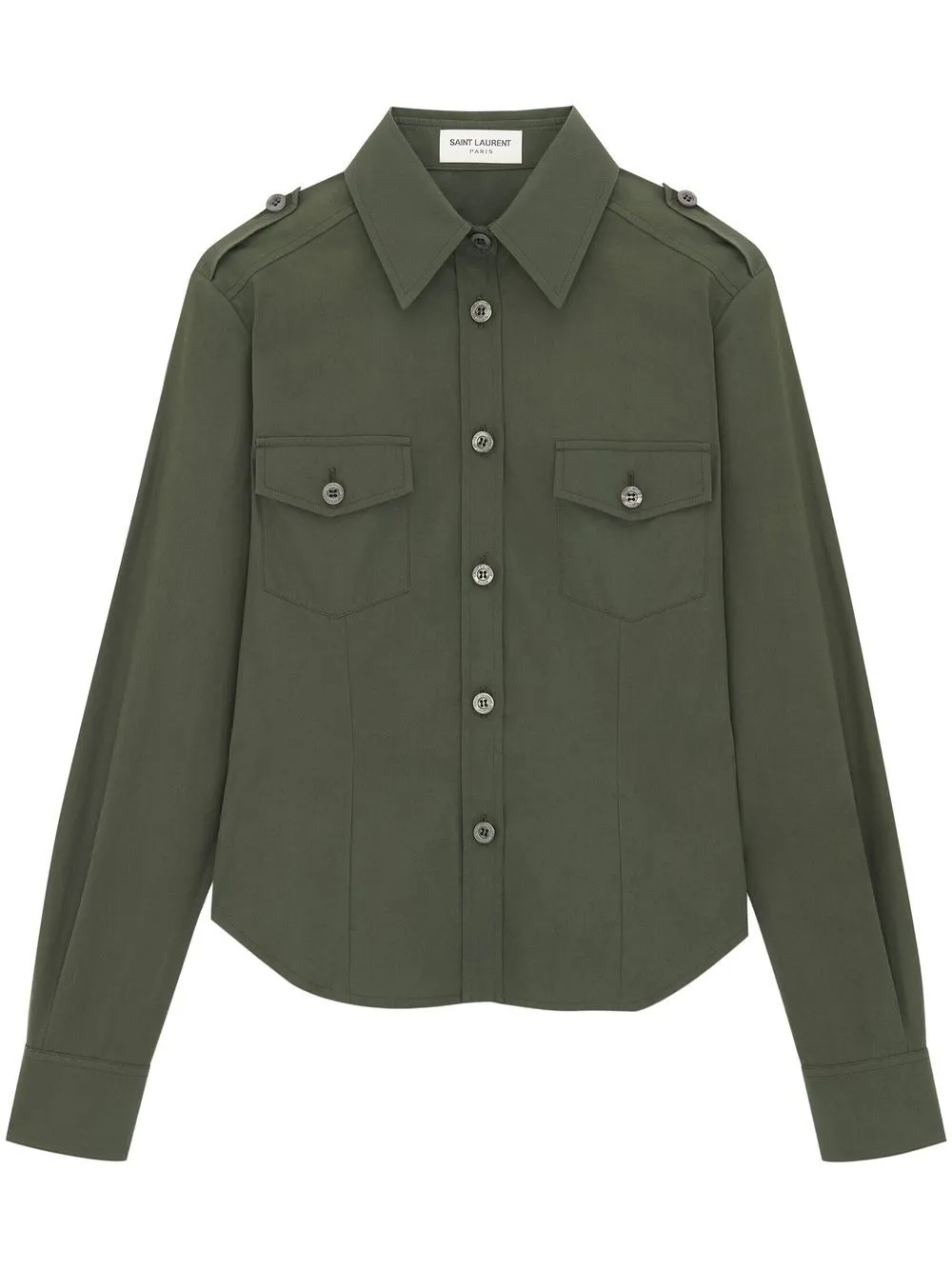Saint Laurent Klassisches Hemd In Green