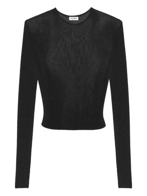 Saint Laurent round-neck fine-knit top