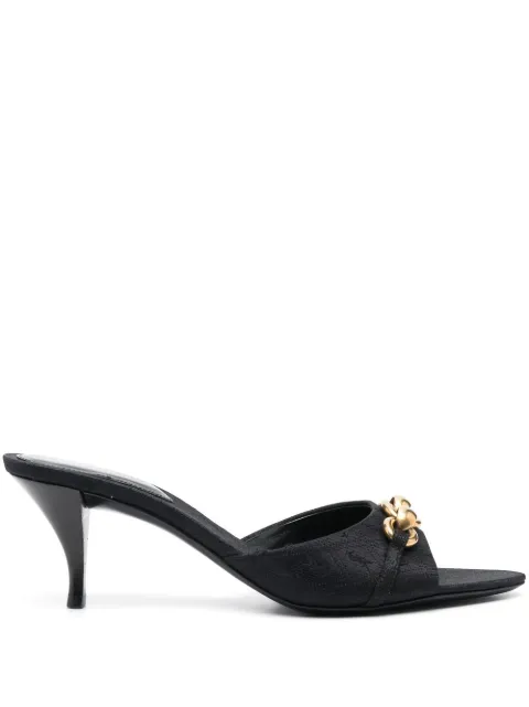 Saint Laurent Le Maillon 60 leather mules