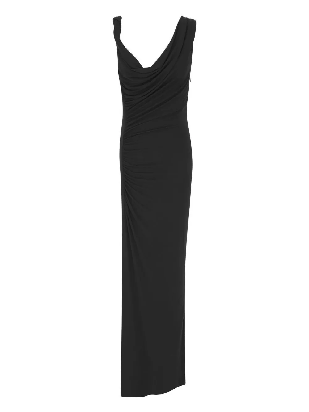 Saint Laurent Mouwloze maxi-jurk - Zwart