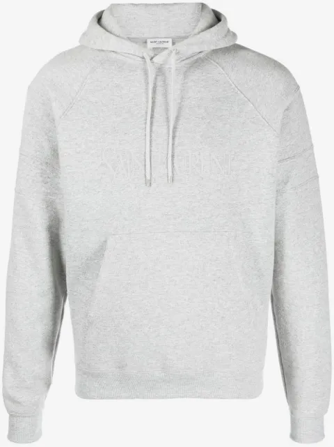 Saint Laurent hoodie con logo bordado