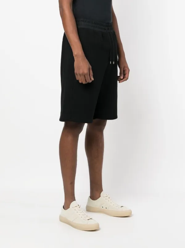 SAINT LAURENT ブラック ショートパンツ Saint Laurent ロゴ ショートパンツ | ブラック | FARFETCH JP