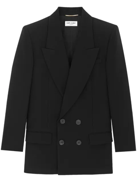 Saint Laurent double-breasted wool blazer