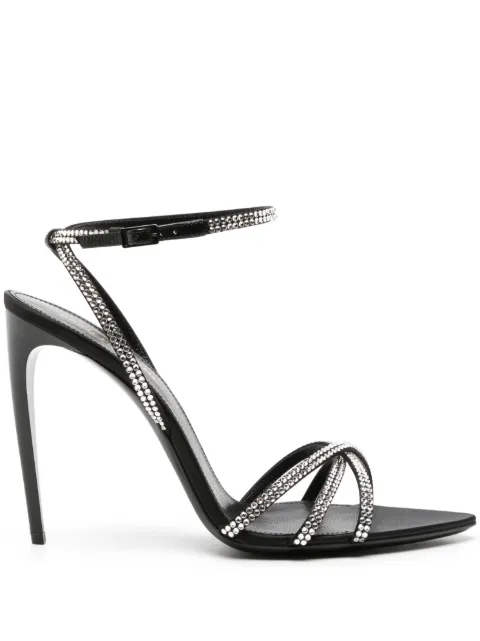 Saint Laurent Ava 105mm rhinestone-embellished sandals