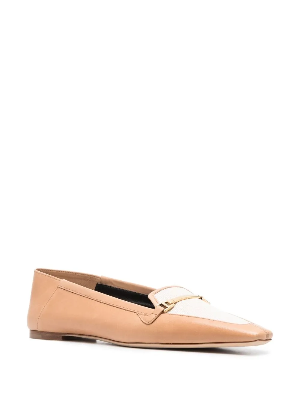 Saint Laurent Chris Leather Slippers In Brown