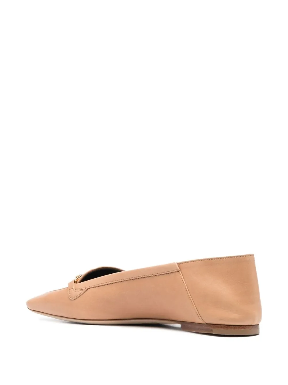 Saint Laurent Chris Leather Slippers In Brown