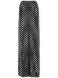 Saint Laurent polka-dot tailored silk trousers - Black