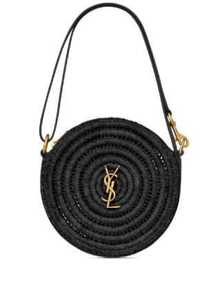 Saint Laurent Sac Rond logo-plaque Bag - Farfetch