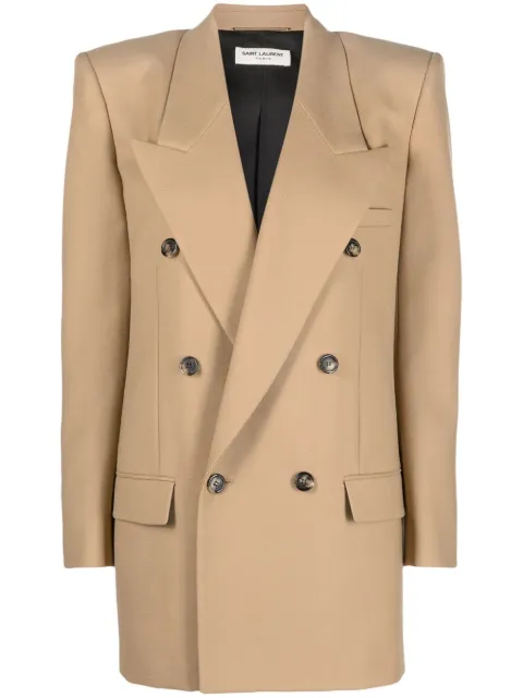 Saint Laurent double-breasted wool blazer