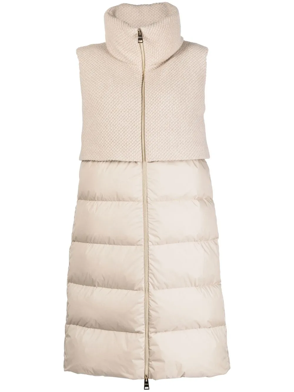 

Herno panelled below-knee padded gilet - Neutrals